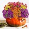 10 PCS Artificial Fall Flowers for Outdoors – UV Resistant Faux Mums & Eucalyptus Plants for Porch, Patio, Garden, Planter Boxes, Autumn Outdoor Décor 3.15"D x 13.8"W x 4"H